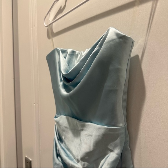 House of CB ‘Odelle’ Ocean Blue Strapless Mini Dress NWOT - Picture 3 of 10